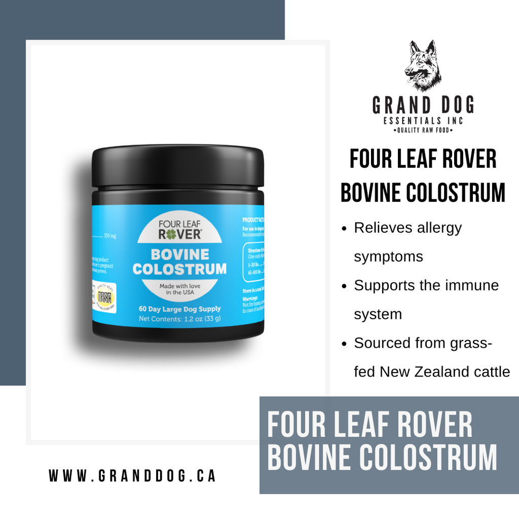 Four leaf top rover bovine colostrum