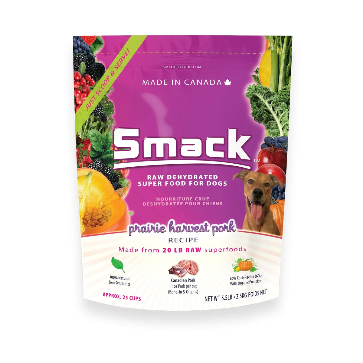 Smack: Prairie Harvest Pork Dog Food