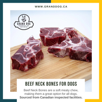 CK9 Beef Neck Bones for Dogs 5 lb