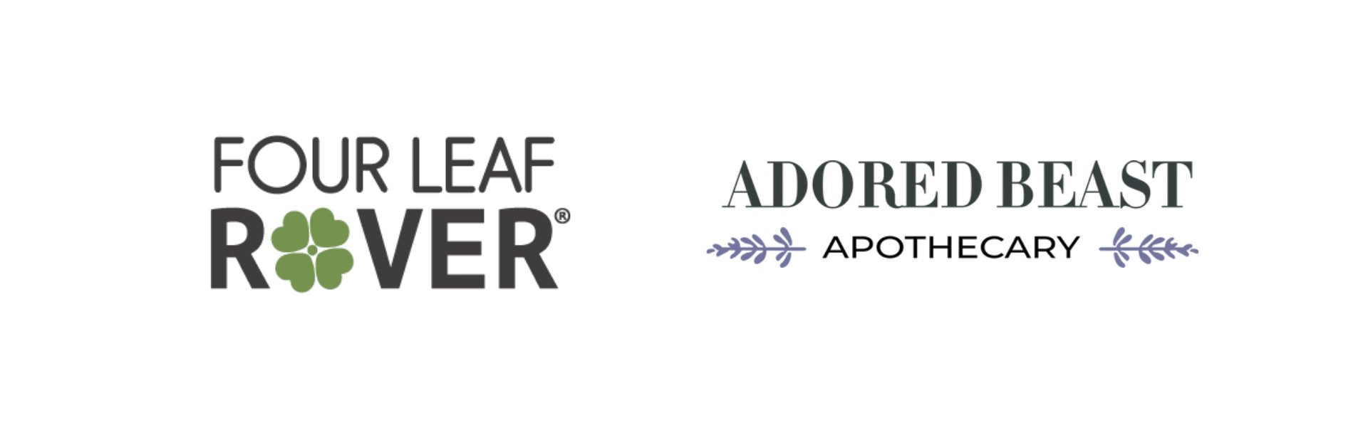 Two Logos: Four Leaf Rover & Adored Beast Apothecary