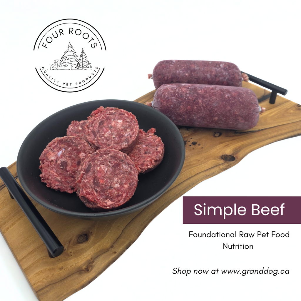 Four Roots Simple Beef Raw Pet Food – Grand Dog Essentials