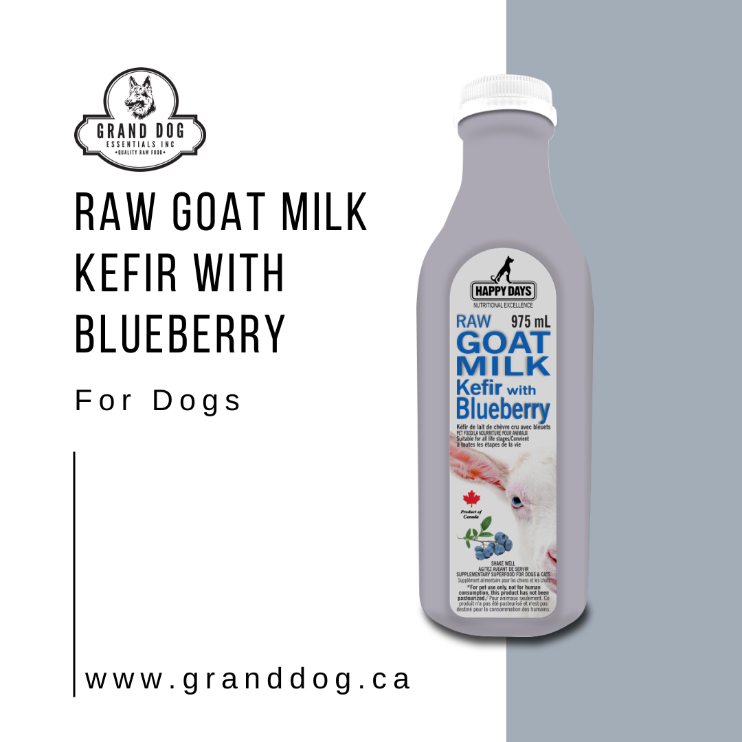 Raw Fermented Goat Milk Kefir 975 ml Flavoured Grand Dog Essentials