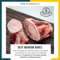 CK9 Beef Marrow Bones 10 lb - Choose 3" or 6" Length