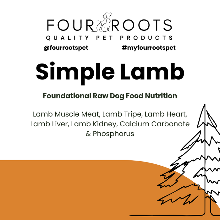 Four Roots Simple Lamb Raw Pet Food