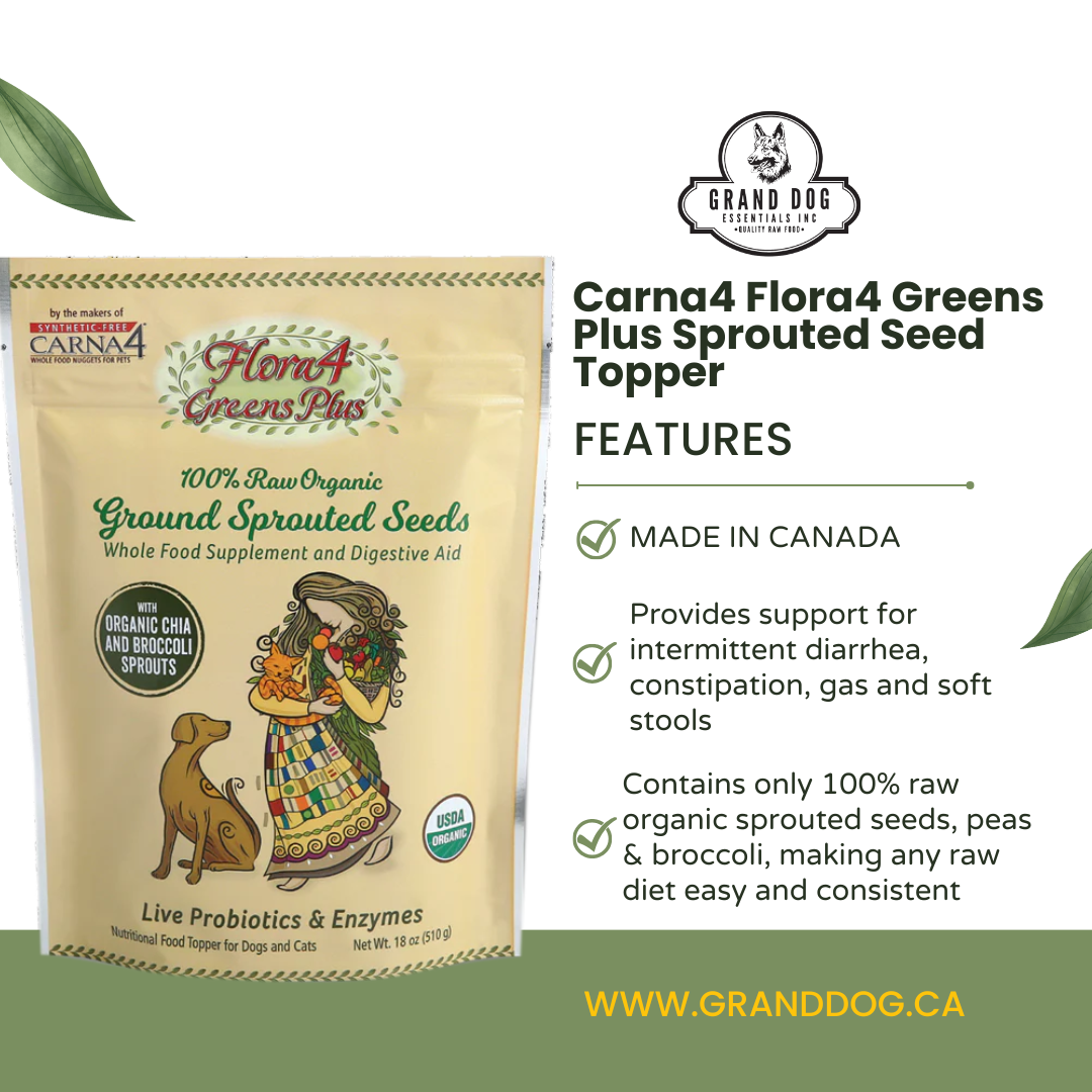 Carna4 Flora4 Greens Plus Sprouted Seed Topper