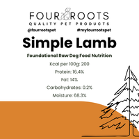 Four Roots Simple Lamb Raw Pet Food