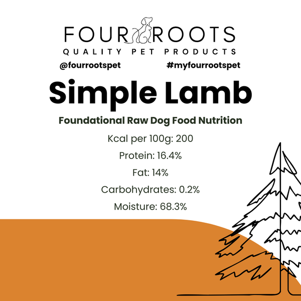 Four Roots Simple Lamb Raw Pet Food