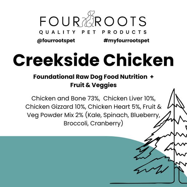 Four Roots Creekside Chicken Raw Dog Food
