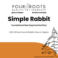 Four Roots Simple Rabbit Raw Pet Food