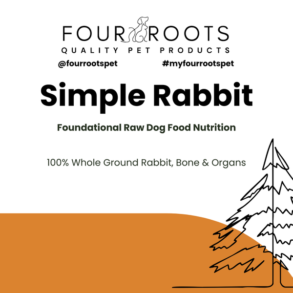 Four Roots Simple Rabbit Raw Pet Food