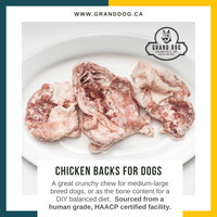 CK9 Chicken Backs for Dogs 7 lb or 20 lb