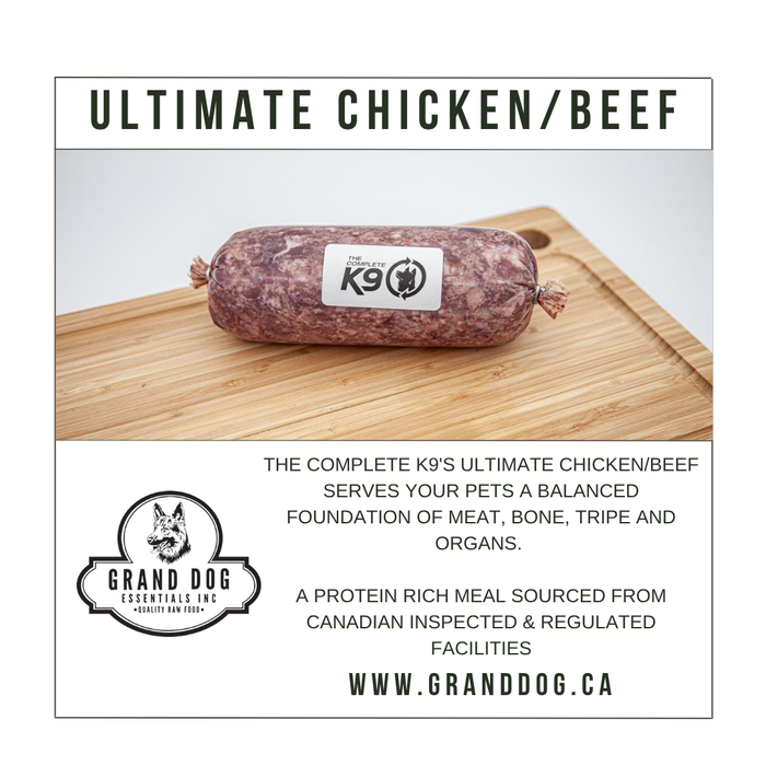 CK9 Ultimate Chicken/Beef (Includes Tripe) 40 lb Box