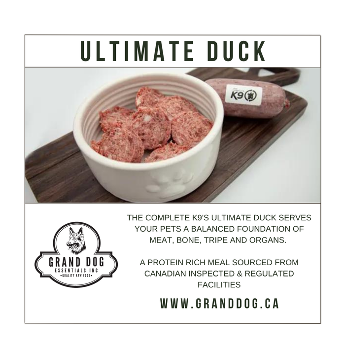 CK9 Ultimate Duck (Includes Tripe) 40 lb Box