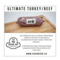 CK9 Ultimate Turkey/Beef (Includes Tripe) 40 lb Box
