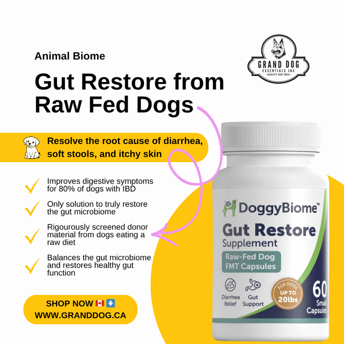 Animal Biome Gut Restore from Raw Fed Dogs