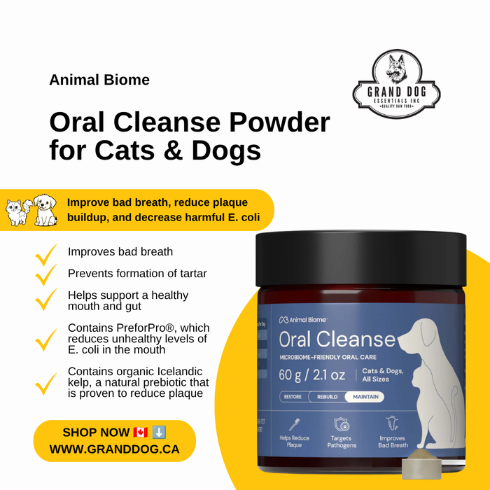 Animal Biome - Oral Cleanse Powder for Cats & Dogs