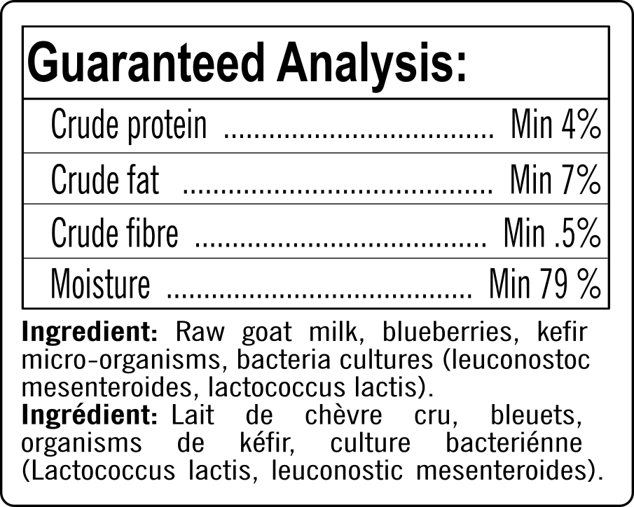 Raw Fermented Goat Milk Kefir 975 ml Flavoured