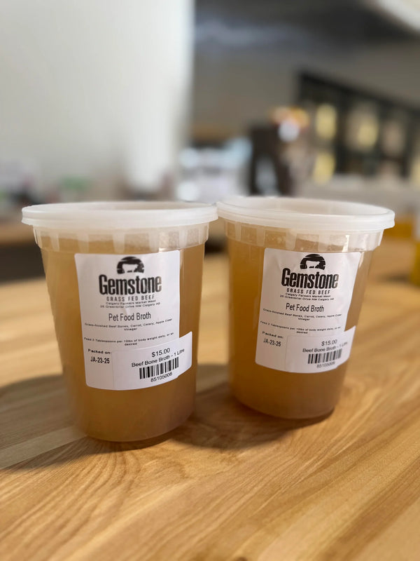 Grass Fed Beef Bone Broth for Dogs & Cats