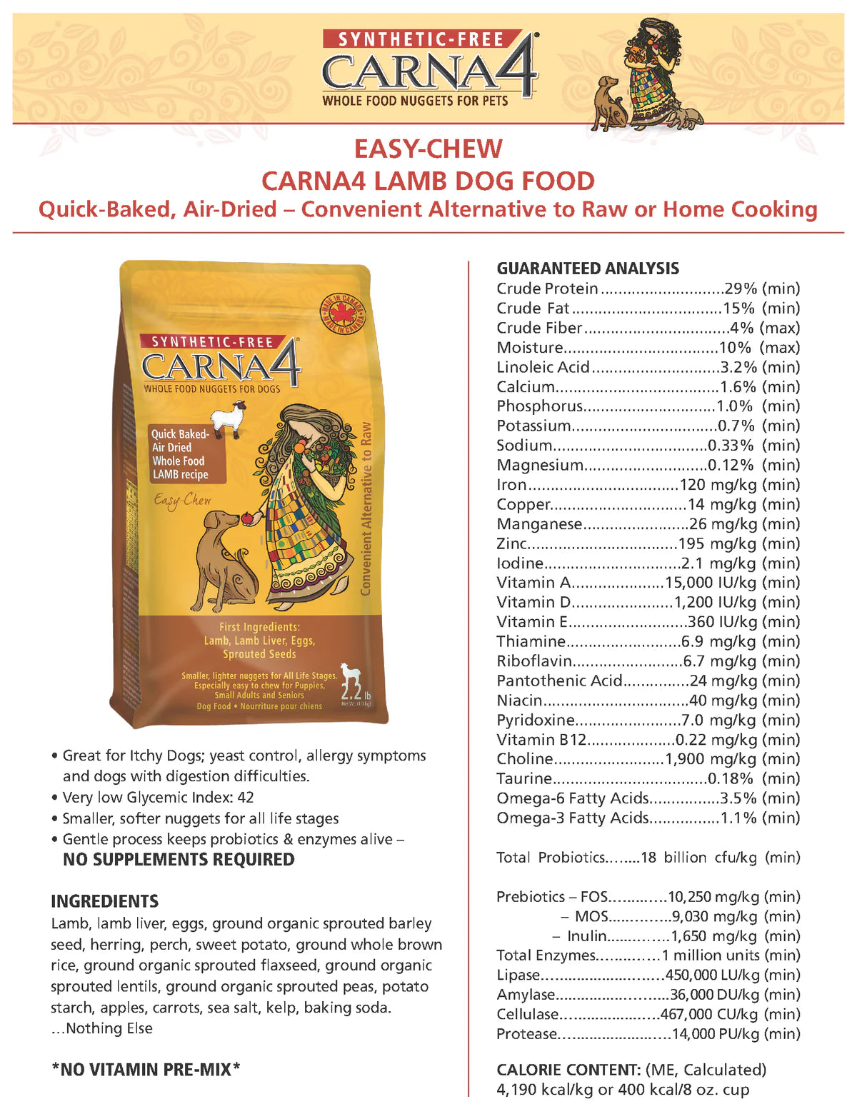 Carna4 Lamb Dog Food