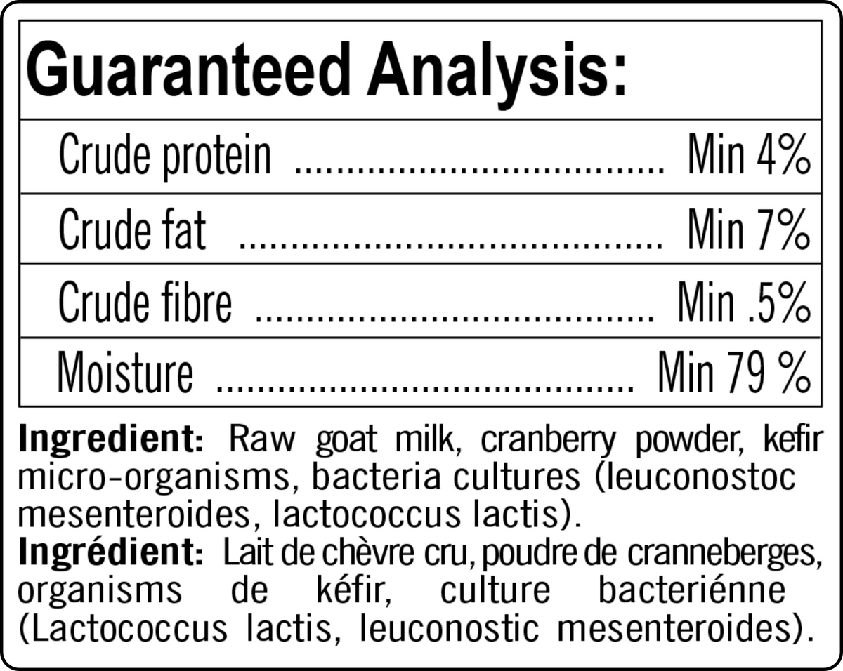 Raw Fermented Goat Milk Kefir 975 ml Flavoured