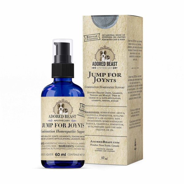 Adored Beast Jump for Joynts product with bottle and packaging on a white background