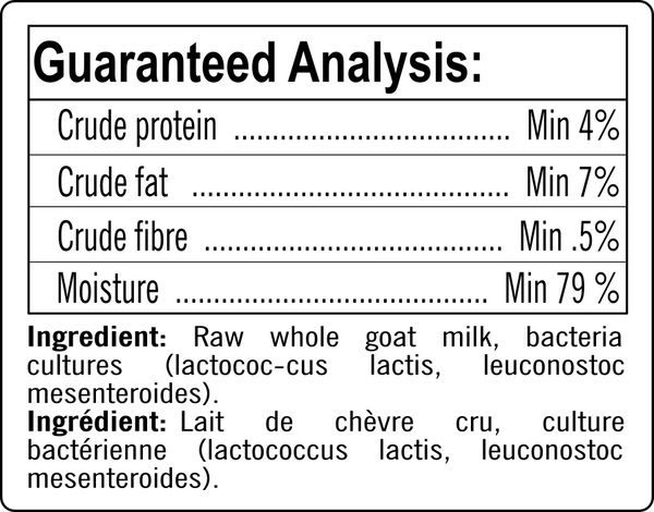 Raw Fermented Goat Milk Kefir 975ml Unflavoured