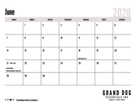 Grand Dogs & Cats of 2026 Calendar