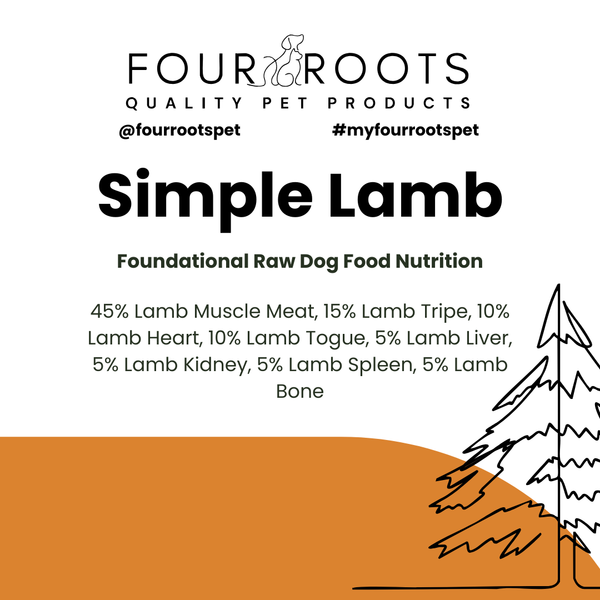 Four Roots Simple Lamb Raw Pet Food