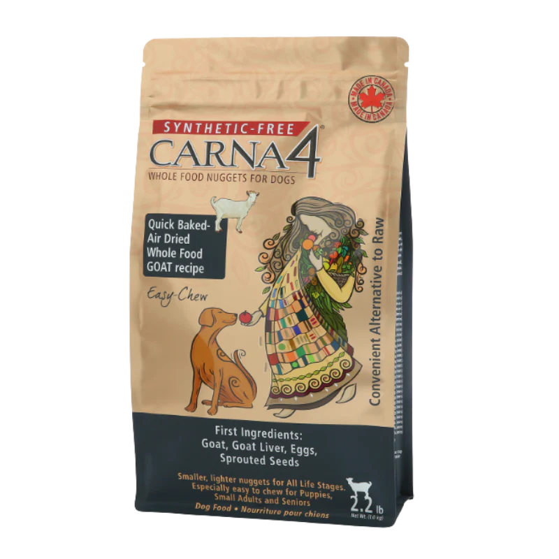 Carna4 Goat Formula Dog Food available at www.granddog.ca