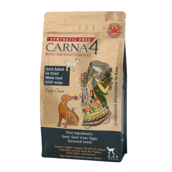 Carna4 Goat Formula Dog Food available at www.granddog.ca