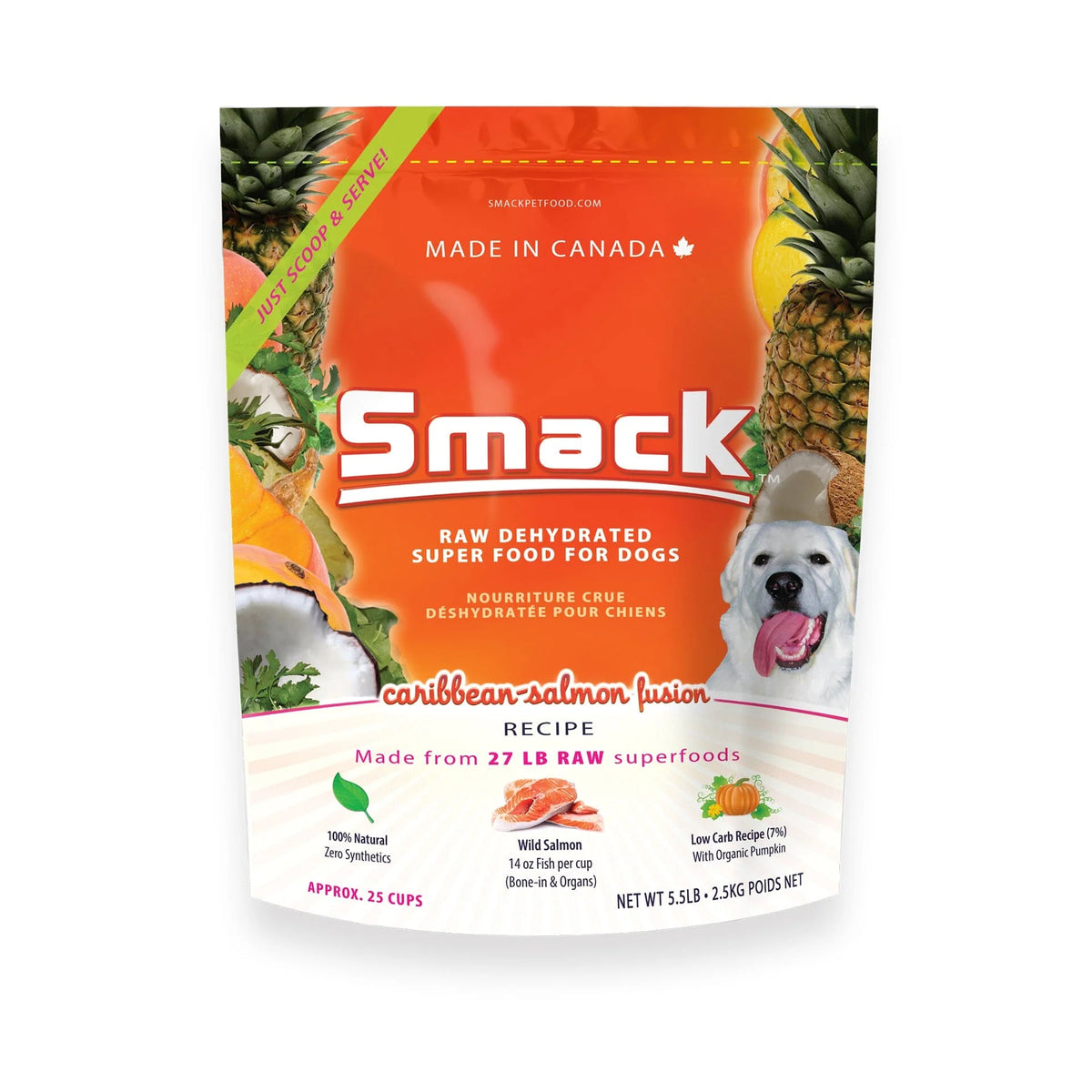 Smack: Caribbean-Salmon Fusion Dog Food 2.5 kg