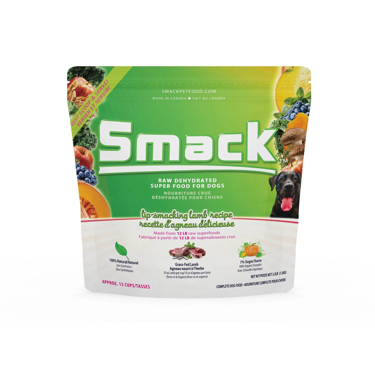 Image of Smack Lip Smacking lamb raw dehydrated dog food