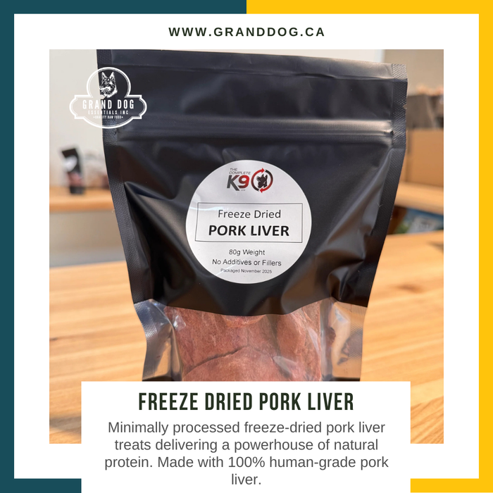 CK9 Pork Liver Freeze Dried Treats