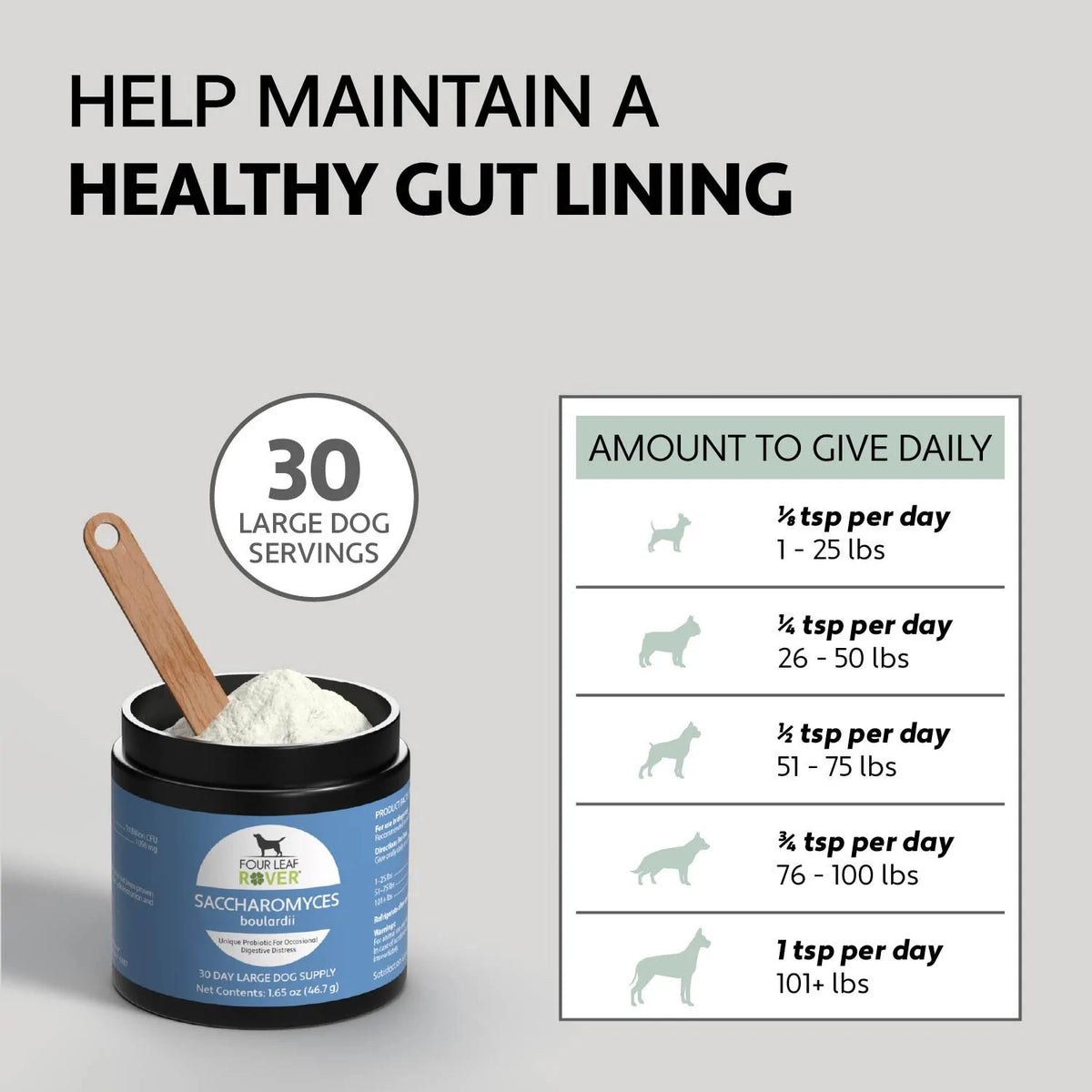 4LR Saccharomyces boulardii Yeast Based Probiotics For Dogs